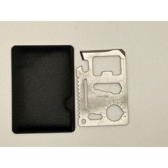 11 Tools Stainless Steel Multipurpose Pocket Survival Tool with case! - Picture 3 of 8